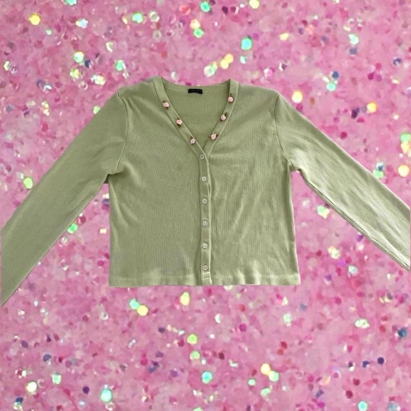 Green Paige sweater from Brandy Melville - Picture 2 of 4